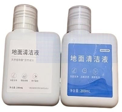 PonpEd 200 ml (6,76 FL oz), Bodenreiniger for Staubsauger, kompatibel mit Dreame X30 Ultra, X40 Ultra, D9, H11 – H13, S10. Reinigungsflüssigkeit for Roboterstaubsauger.(Combination A)