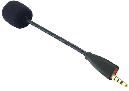 Ksikdeg Abnehmbare Headsets, 3,5 mm Mikrofonarm für MMX100/MMX150 Kopfhörer-Mikrofone mit Schaumstofffilter für klare