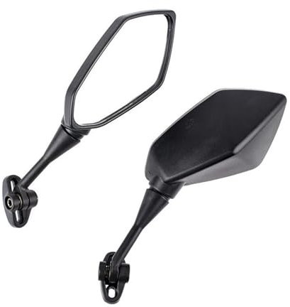 UOEMCRTB Motorrad-Außenspiegel Für Y&amaha YZF R1 R6 R25 R15 R125 R3 R1S R1M FZ6R Spiegel Motorrad Roller Rückspiegel Carbon-Look Schwarz Motorrad Rückspiegel