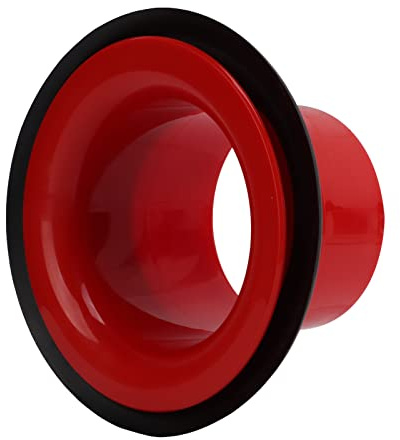 GRCFUMO 1 PC Drum Enhancer, Drum Amplifier Bass Drum Kick -Enhancer, Drum Enhancer ABS GUMM BASS -Schlagzeug -Kick -Boost -Accessoires mit Öffnungsschutzaufkleber (Red)