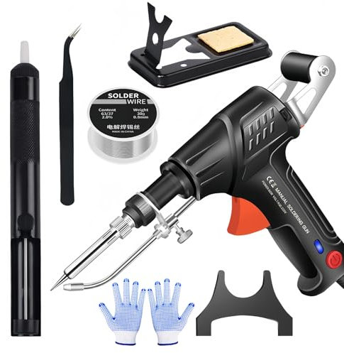 Internally Heated Industrial Laser Welding Tools, Laser Welders Machine Kit Hand Held, 3 in 1 Rust Removal Cutting Portable Handheld Soldering Guns Irons Solder Equipment (Black)