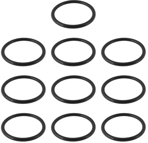 ECSiNG Lot de 10pcs Joints Toriques Excentriques pour Bouchons de Lavabo de 40 Mm (33 X 39 X 3 Mm)