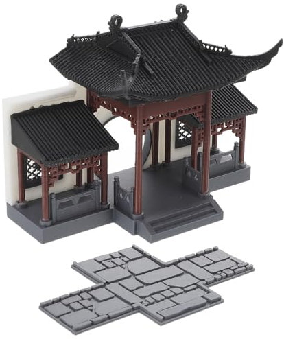 YARNOW Ornement De Porcelaine Miniature Ornement De Porte Couverte Décor De Pot De Fleur Style Chinois Aménagement Paysager