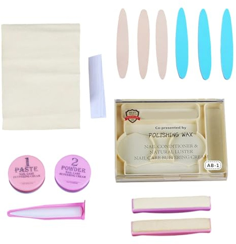 Nail Polishing Block Washable and Reusable Nail Files, Manicure Repair Cream Polishing Cream Tool for Women, Salon and Home for Nail Finishing