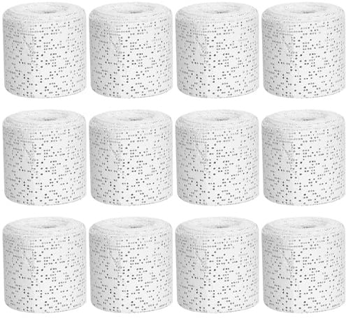 SGZIOO 12 Rolls of Plaster Bandages for Crafts, 5 cm x 2.7 m Plaster Cast Baby Belly Set, Plaster Bandages, Plaster Bandages, Plaster Bandages, Plaster Rolls, Gibs for Crafts and Model Making