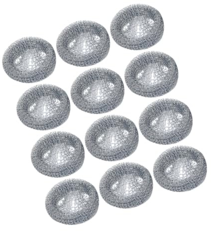BCOATH 12pcs Stainless Steel Washing Machine Drain Hose Lint Traps Ties, Sturdy 304 Material to Prevent Clogging of Drains, Suitable for Washing Machine Hose
