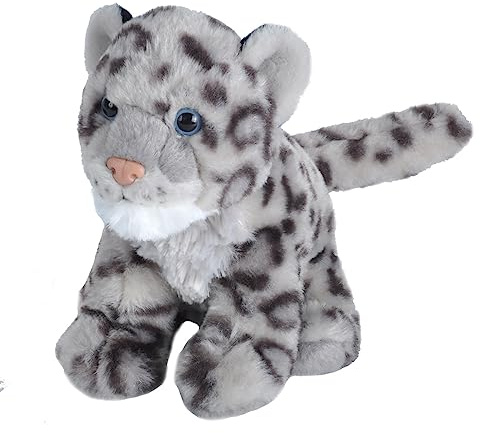 Wild Republic 10833 10848 Plüsch, grau, 20 cm, Schneeleoparden Baby