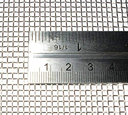 2mm Hole Size - Stainless Steel 304L - Cut Size: 15cm x 15cm - 10 Mesh Count - Woven Wire Mesh - By Inoxia