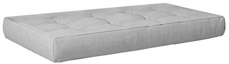 Vicco Palettenkissen, Outdoor Kissen, Grau, 120 x 80 cm für Sitz
