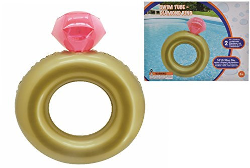 Toyland Riesiger aufblasbarer Diamantring, 96,5 cm, für Junggesellinnenabschied, Zubehör für Team und Braut, Verlobungsparty-Zubehör