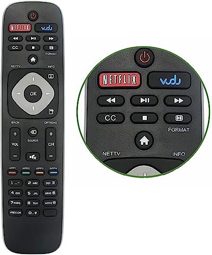 Universal Remote Control for Philips TV Remote Replacement for Philips LCD LED 4K UHD Smart TV