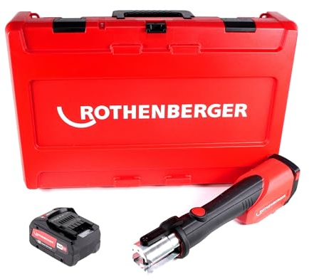 Rothenberger ROMAX 4000 Akku Pressmaschine 18 V Li-Ion elektrohydraulisch im Transportkoffer mit 8 Ah Akku, ohne Ladegerät