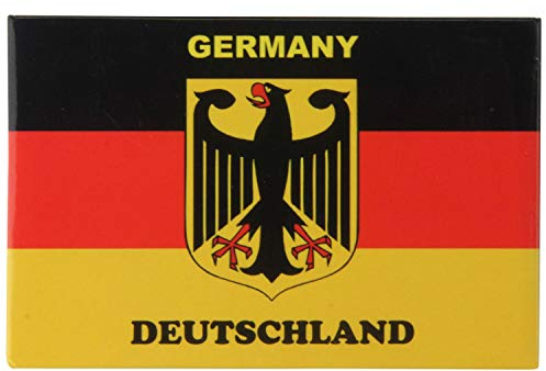 Fridge Magnet Germany Flag with Eagle | Strong Hold | Photo Magnet 8 x 5,5 cm | Typical Souvenir