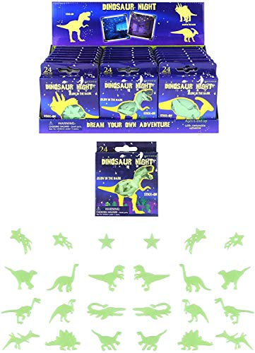 Henbrandt | Wandaufkleber Dinosaurier, 24 Stück, bunt | Selbstklebend, leicht ablösbar, für Kinderzimmer | Dekorative Wandsticker für Jungen, kreative Raumgestaltung