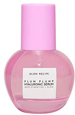 Glow Recipe Plum Plump Hyaluronsäure-Hautpflege-Serum – feuchtigkeitsspendende Hautpflege + Gesichtsserum für Frauen und Männer mit antioxidativer Pflaume + Vitamin B5 zur Reparatur der Hautbarriere