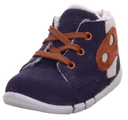 Superfit Baby-Jungen FLEXY warm gefütterte Lauflernschuh, BLAU/BRAUN 8000, 20 EU