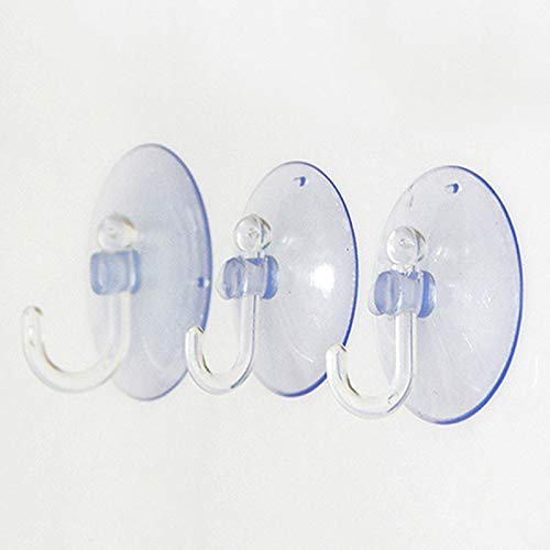 bopely 10 Stücke Klare Saughaken PVC Saugnapfhaken Trottel Pads Für Fenster Glas Dusche Badezimmer Küche Wand