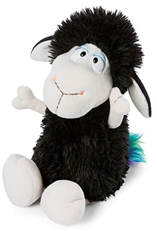 NICI Kuscheltier schwarzes Schaf Jerome 35 cm I Plüschtier für Mädchen & Jungen I Süßes Stofftier aus superweichem & waschbarem Plüsch – 48252, Schwarz