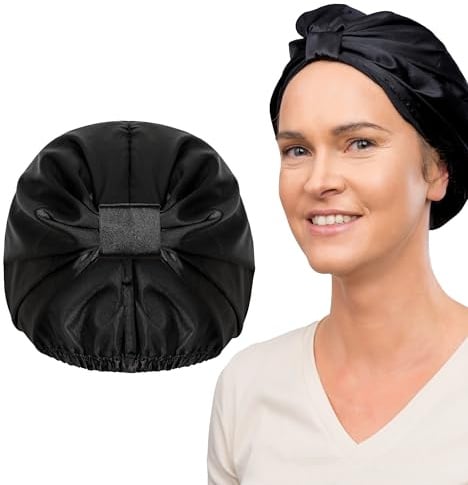 Glov Seidenhaube zum Schlafen Haar Schlafhaube Seide für Langes Haar Reduziert Locken Frizz Universelle Passform Hochwertige Maulbeerseide, Geeignet für alle Haartypen
