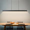 Lanekd LED Esstisch Esszimmer Lampen Pendelleuchten Dimmbar Holz Hängelampe Hängeleuchte Wohnzimmer Küche Büro Hängend Leuchte Moderne linear Kronleuchter mit Fernbedienung (L80cm)