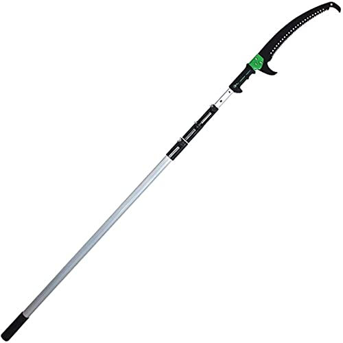 Extendable Pruning Saw,Use on Pole or By Hand/Long Extension Pole Saw/Telescopic Tree Pruner Pole/Extendable Limb Saw and Trimmer. Working Height Extendable Gardening Tool,18FT/5.5M (11.5ft/3.5m)