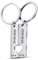 Meinearmbänder Personalisierter Schlüsselanhänger | Gravierte Geschenke Mit Namen Und Datum | Partner Set Im 2er Pack