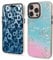 GANGANPRO Case for iPhone XS Max 6.5 Inch Laser Colored Cover with Iridescent Bling Pattern Protective Soft Silicone Bumper Anti-Scratch PC Back Case