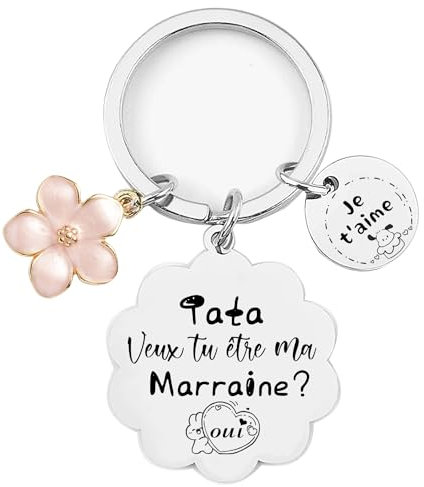 Annonce grossesse - Cadeau futur tata veut être marraine - Porte clef tata bts meilleure