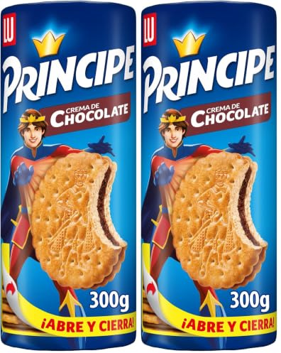 Príncipe Original Galletas Sandwich Rellenas de Crema de Chocolate 300g (Paquete de 2)