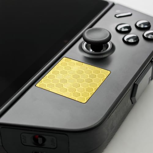 Luck&Link Touchpad Protector für Legion Go, Touch Pads Schutzhülle Textur Aufkleber für Legion Go Touch Trackpads (Waben-Gold)
