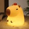 Auezona Nachtlicht Kinder, Capybara Lampe, Led Silikon Nachtlicht Baby mit Timer Dimmbar Touch Lampe, USB Aufladbare,Nachttischlampe Kinder Stilllicht Dimmbar Baby Geschenk Junge Mädchen