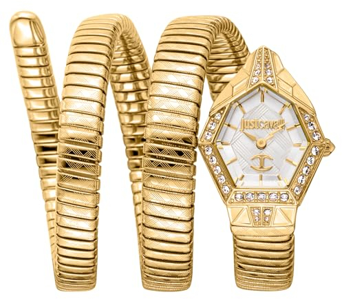 Just Cavalli Damen Analog Quarz Uhr mit Edelstahl Armband JC1L304M0025