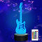 3D Gitarren Nachtlicht, Attivolife Illusion Optische LED Nachttisch Lampe mit 16 Farbwechseln + Fernbedienung + Timer Dimmbar, Party Heimdekoration Coole Geburtstagsgeschenke für Jungen Musikliebhaber