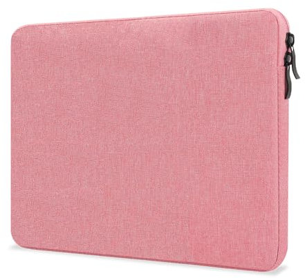 ProElife 13-Inch Laptop Sleeve Case for 2025 2024 MacBook Air 13.6 inch with M4 M3 Chip (A3240/A3113) Accessory Traveling Carrying Bag Cover Water-Resistant Case for MacBook Air 13.6'' M4 M3 (Pink)