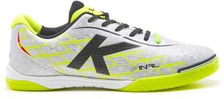 KELME Chaussures de football en salle finale d'intérieur, argent métallique, 41 EU