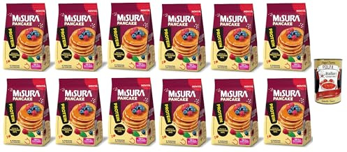 Italian Gourmet Pancake Proteici 12 x 200g proteinreiche Pfannkuchen | Pronti da gustare, 8 monoporzioni per confezione; ideal als schneller Snack, Gesamtnettogewicht 2,4 kg + Kostenlos Polpa 400g