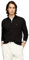 Tommy Hilfiger Men's Lightweight Pullover Quarter Zip Sweater, Black, L