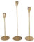 kerzenhalter für stabkerzen 3-teiliges Set, 33/28/23 cm Stab kerzenständer gold, Kerzenhalter Stab stabkerzen gold, Candlelight Dinner, Wohnkultur, Hochzeit Vintage dekorativer Kerzenhalter (3,Golden)