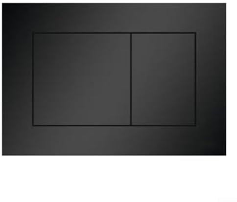 Stylish Dual Flush Plate for TECE 9240401, 9240407, 9240417 Multiple Color Choices (Brushed nickel (Black（9240407）)