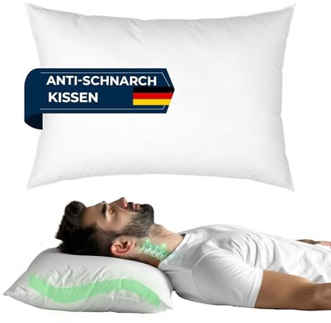 KNERST Orthopädisches Kopfkissen - Ergonomisches Nackenstützkissen für gesunden Schlaf - atmungsaktives & hypoallergenes Kissen - ideal für Rücken- & Seitenschläfer - Bettkissen