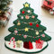 Weihnachten Teppich Weihnachtsbaum Form Flauschiger Künstlich Fellteppich Kinderzimmer Kinderteppich Geschenk-Dekoration Personalisiert Badezimmermatte Schlafzimmerteppich