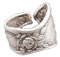 Quipo ROSE SPOON RING - Statement Ring • Real Spoon Ring • Spoon Ring For Women • Minimalist • Floral Ring • Handmade Adjustable Flower Ring•QD349