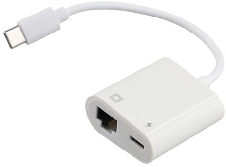 Jrifedptry Adaptador Ethernet OTG tipo C USB C a RJ45 Ethernet LAN, convertidor de red con cable de 100 MB para teléfono móvil tipo C y tableta