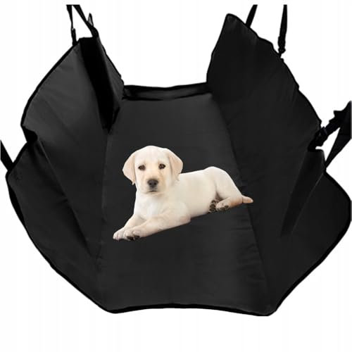 Genérico Funda de Asiento de Coche para Perros – Ajuste Universal | Protector de Asiento Trasero - Impermeable, Antideslizante, Resistente, Lavable | para Viajes - 144 x 144 cm