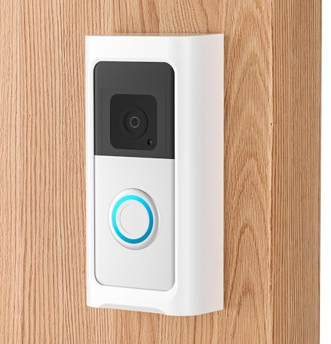 Selbstklebende Video-Türklingel-Halterung, ohne Bohren, kompatibel mit Ring, Halterung für Wohnungstür für Batterietürklingel (2024), Batterie-Türklingel Plus/Pro, Video-Türklingel 4/3/3 Plus/2020