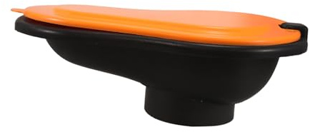 GARVALON Tragbare Baustellentoilette 37X23X17cm Provisorische Outdoor Toilette aus Kunststoff für Renovierung Bau und Notfallsituationen