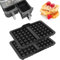 Accessoires Pour Friteuse à Air Chaud, 2 Pièces Accessoires Airfryer Compatibles Avec Ninja Af400EU, Af451EU, Sl400EU Et Af500de, Insert Pour Plaque De Cuisson, Moule à Gaufres En Silicone