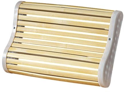 AWHAO Almohada de reposacabezas de Sauna, Soporte, reposapiés Curvo Hecho a Mano, Respaldo de Sauna para Salones de de Gimnasio, 27cmx33cm
