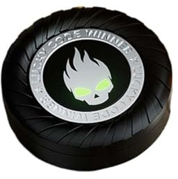 Fidget Spinner Ratchet Coin Black Metall EDC Stress Relief Toy Push Block Gyro Spinner für Angst & Fokus High Speed Lager Cool Desk Gadget, 1PC