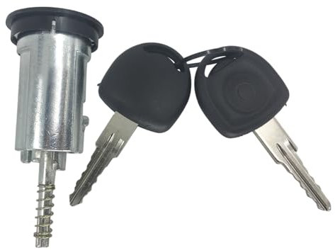 Hajus 9191072 Schließzylinder Zündschloss + Schlüssel 913618 kompatibel mit Opel Corsa A B Astra F Kadett D T85